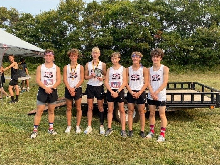 Pictured, the Stockton Tigers boys varsity cross country claimed second place on Saturday, Sept. 11, at the Lebanon Invitational Meet in Lebanon.