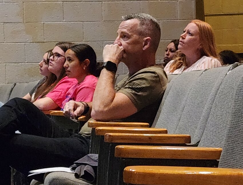 Riviere, who was featured in a 2022 ABC News five-part special on fentanyl, watches the episode along with the audience. Riviere showed the segment to provide some context to the crisis facing America. 
