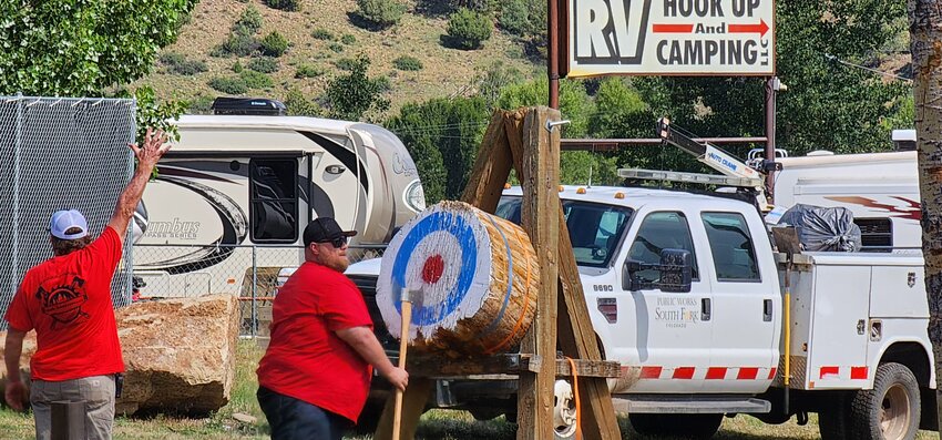 South Fork Logger Days events like the adult ax throwing competition to the two-man crosscut brought people to the area for a weekend full of fun.