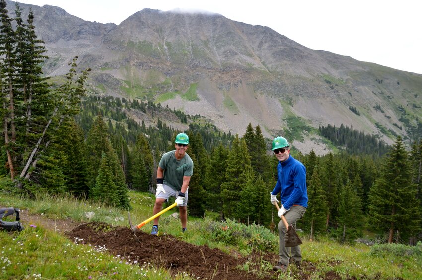 Photo by Matt Smith
Collegiate Peaks Wilderness, Gunnison County,
Jeff Miller and Dave Marston.