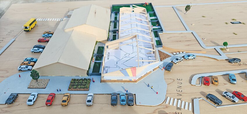Architectural model of Little Learners Early Care and Learning Center. Backed by city council, Mayor Ty Coleman issues a challenge to the community to raise funds for the construction of the facility. The City of Alamosa has allocated $50,000 in funds to match that amount donated by the community. ‘I cannot stress just how important this is,’ Coleman says.
