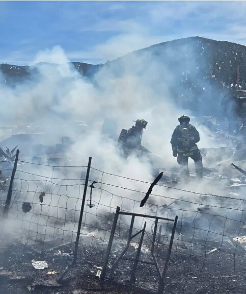 The Colorado Division of Fire Prevention and Control responded to a fire near Chama on March 20 with two fire engines. 