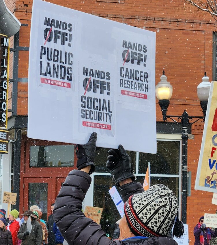 Hands Off! was a nationwide protest organized by a coalition of 150 grassroots groups in protest against actions taken by President Donald Trump and Elon Musk.