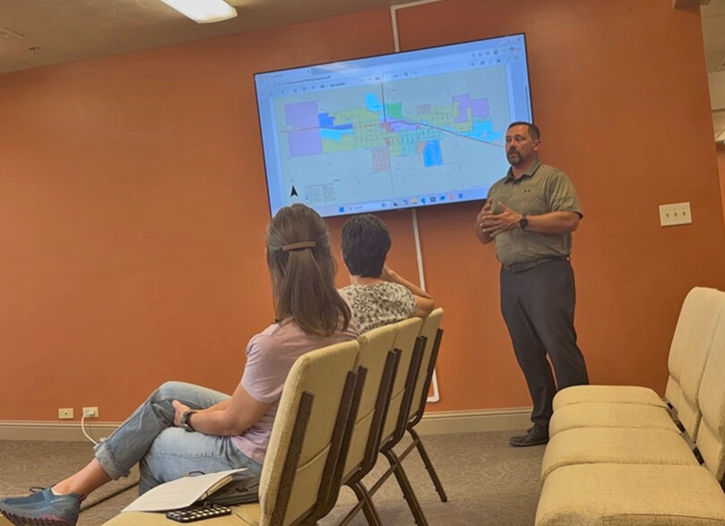 City Planner DJ Enderle reviews city's land development code