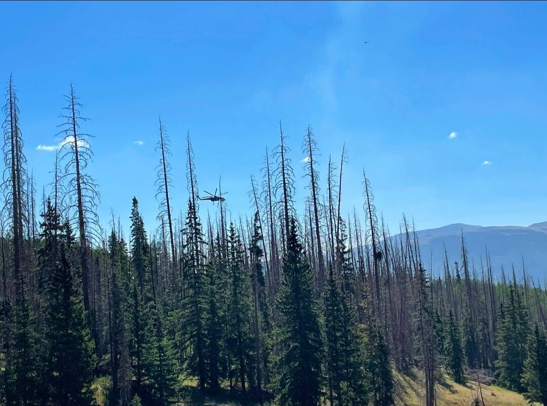 Schrader Creek Fire at nine acres on RGNF near Del Norte