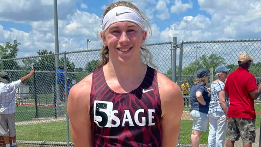 School of the Osage junior Noah Northrip broke the school record in the 100m with a second-place finish and a time of 10.71 at the Class 4, Sectional 2 on Saturday, May 18, at Mexico High School.