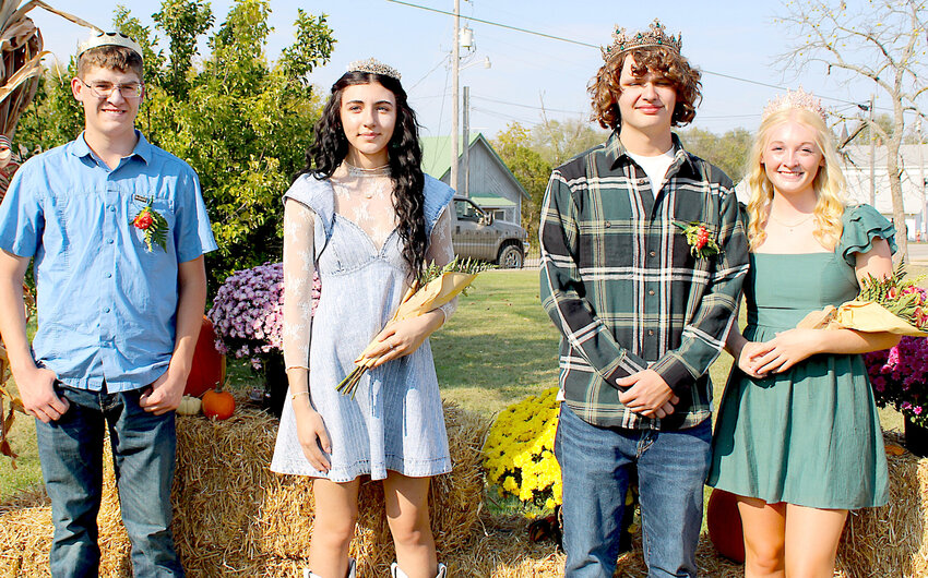 Fall Fest royalty – The coronation of the Iberia Fall Fest Royalty took place Saturday, Oct. 12. Winners are, from left: Prince Lane Cardwell, Princess Brooklyn Mayhew, King Silas Black and Queen Calissa Brothers.