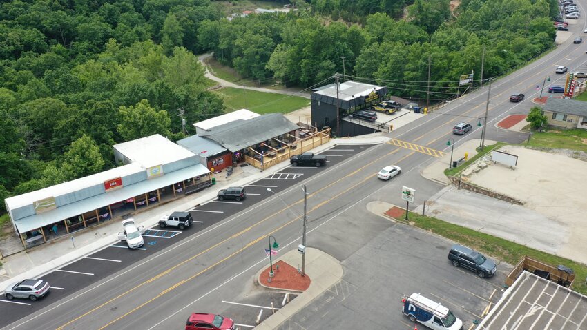 In addition to demolition, Reese Development is also building new infrastructure, creating sidewalks and additional parking spaces at the lower end of the Strip.