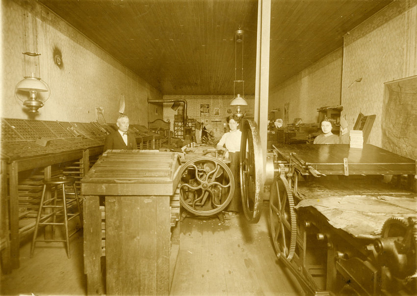 Tipton Times office pre 1900