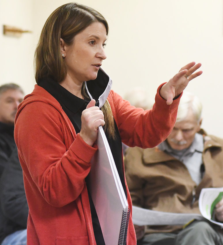 MISSOURI STATE Parks staff including Melonie Smith on Thursday presented overviews of the planning process for developing a trail during a community needs assessment meeting held at Owensville City Hall.