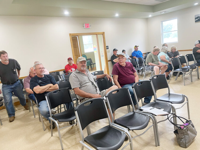 A larger than normal crowd attended a public hearing at city hall Monday concerning a rezoning issue. Only two members of the crowd spoke publicly.