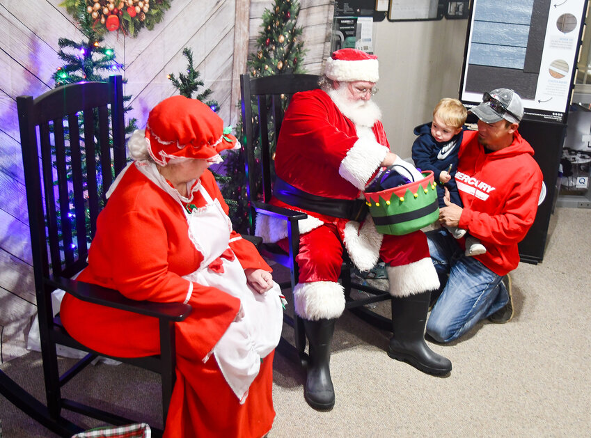 Nearly 100 kids and their parents turned out for Breakfast with Santa at Becker Millwork on Saturday.