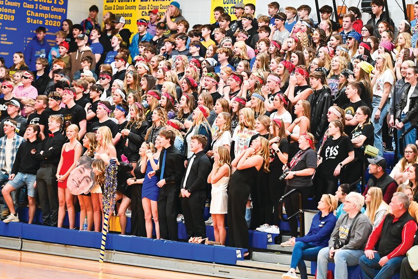 Fatima&rsquo;s student section was vocal and encouraging during the Comets&rsquo; Homecoming win over Russellville on Friday.