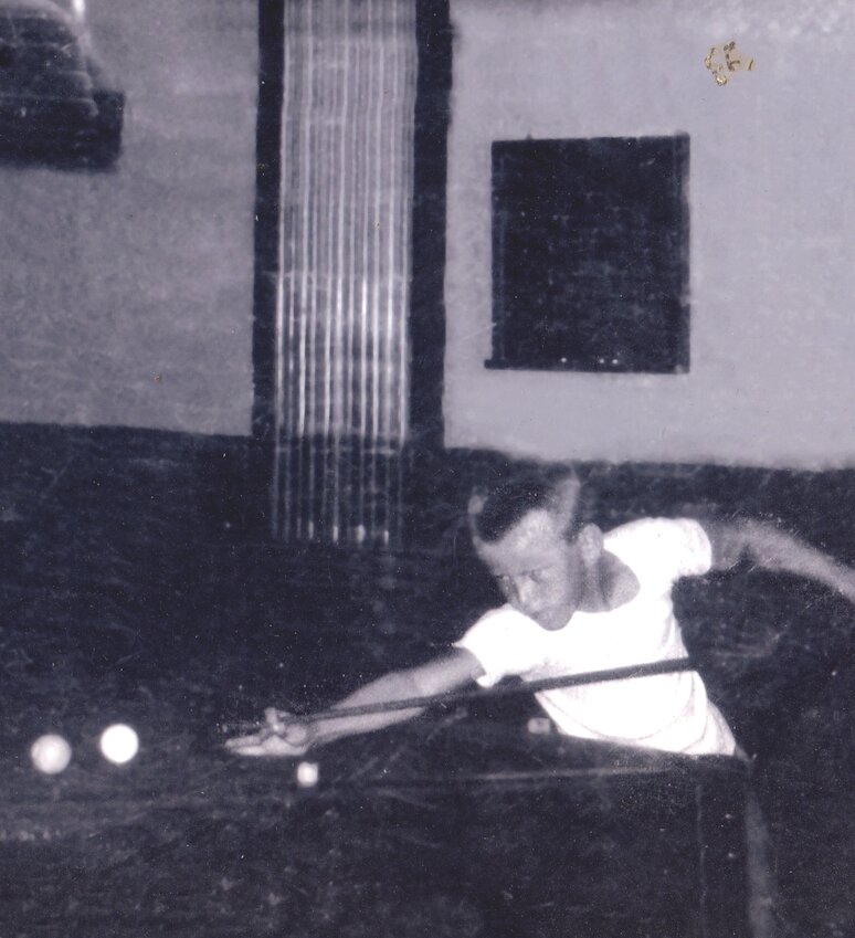 The pool hall kid, in the 1960s.