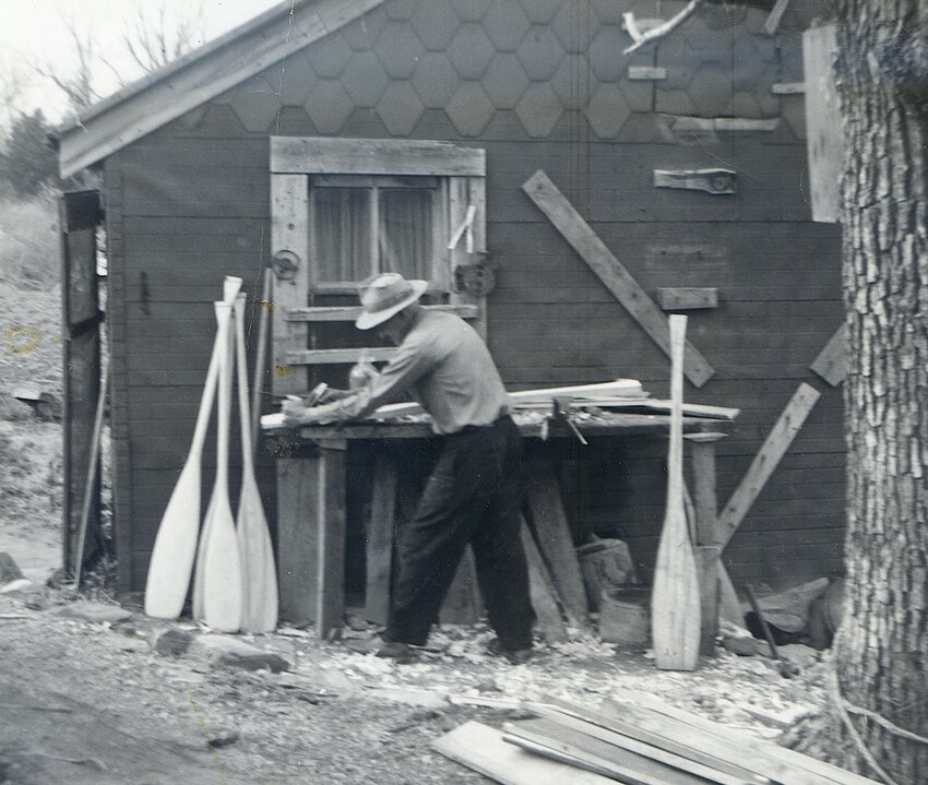 My grandfather, made 3-dollar sassafras boat paddles outside the cabin which he built himself, in 1965. A happier man&hellip;there were none. I thought his predictions were goofy back then. Not now.