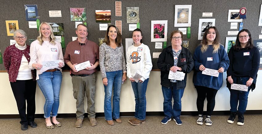 Winners of the photo contest co-sponsored by the Osage County Historical Society (OCHS) and Osage County Agritourism Council (OCAC) were recognized at a reception on Saturday at the Osage County Library.