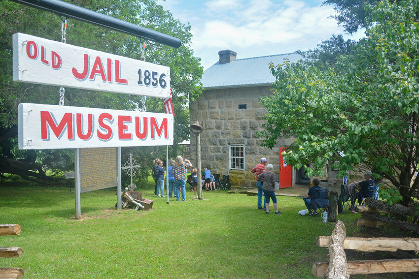The Historical Society of Maries County recently hung a sign painted by member John Veissman inviting visitors to the Old Jail Museum.