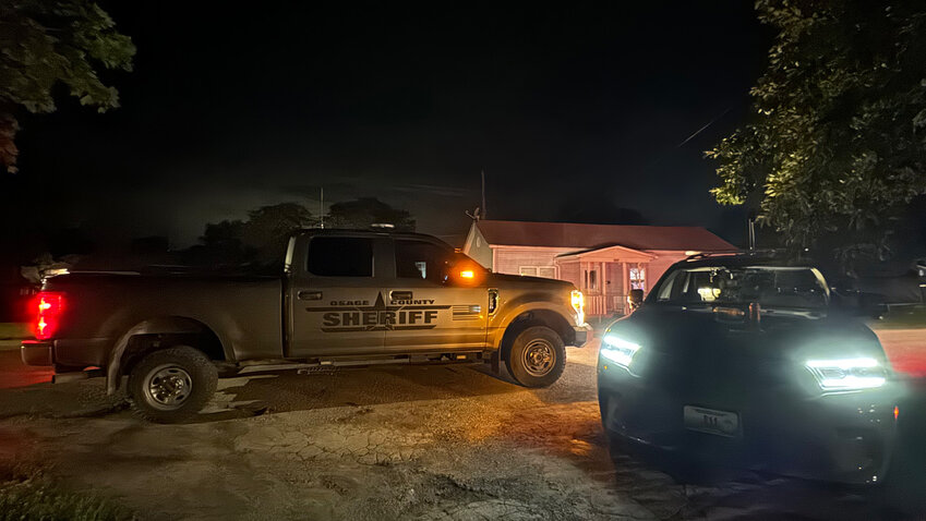 The Osage County Sheriff’s Office was in Chamois for several hours on Friday searching for individuals with warrant for failure to appear in court. Note: the home pictured was not part of police action.