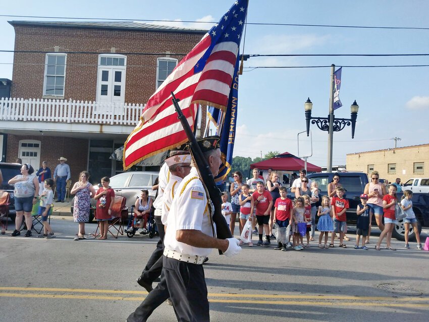 Crowds lined the streets during the 2023 Freedomfest parade.