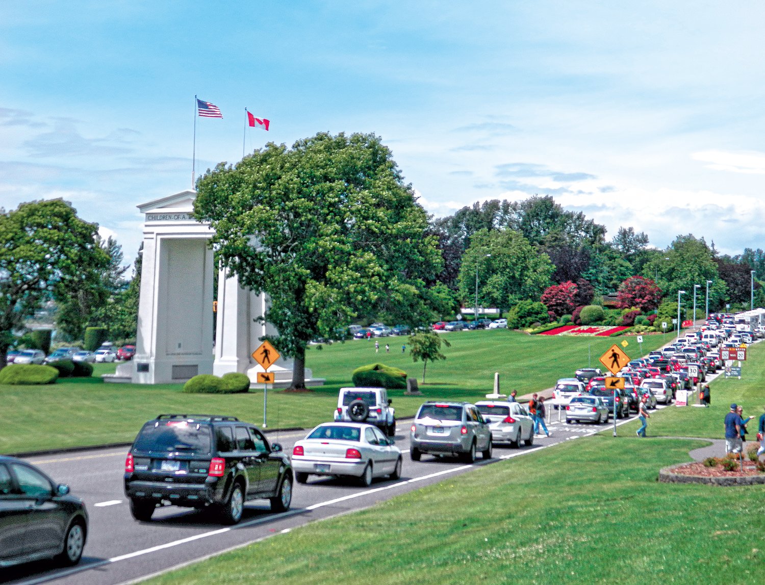 The Peace Arch Crossing